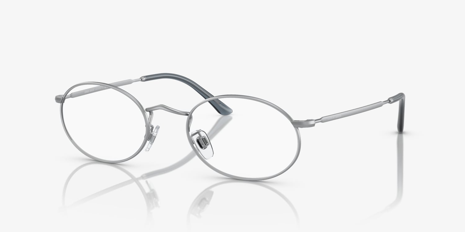 Giorgio Armani Eyeglasses Titanium Round Oval Frames 