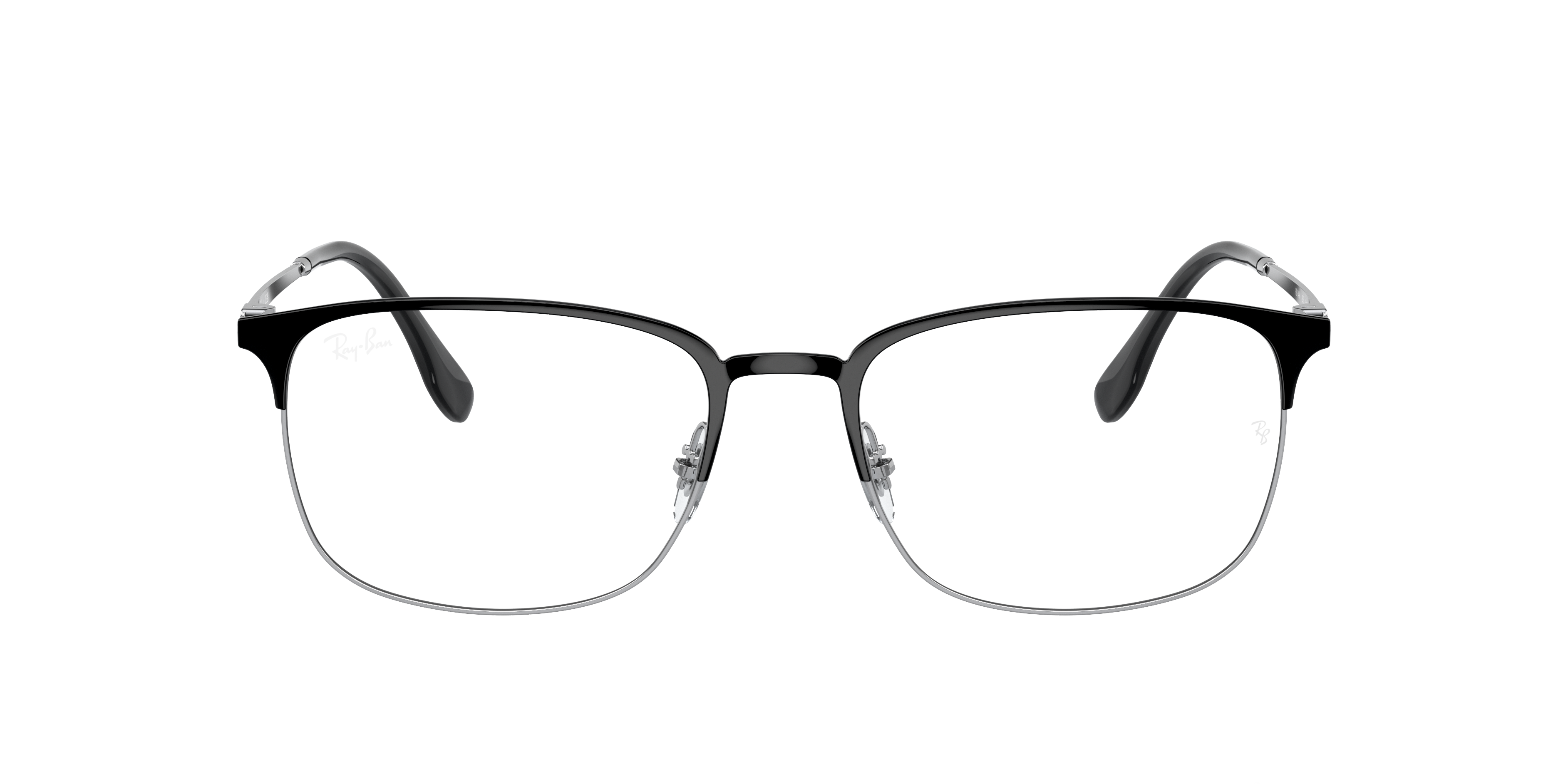 Ray Ban RX6494 Eyeglasses 2861 Black On Silver