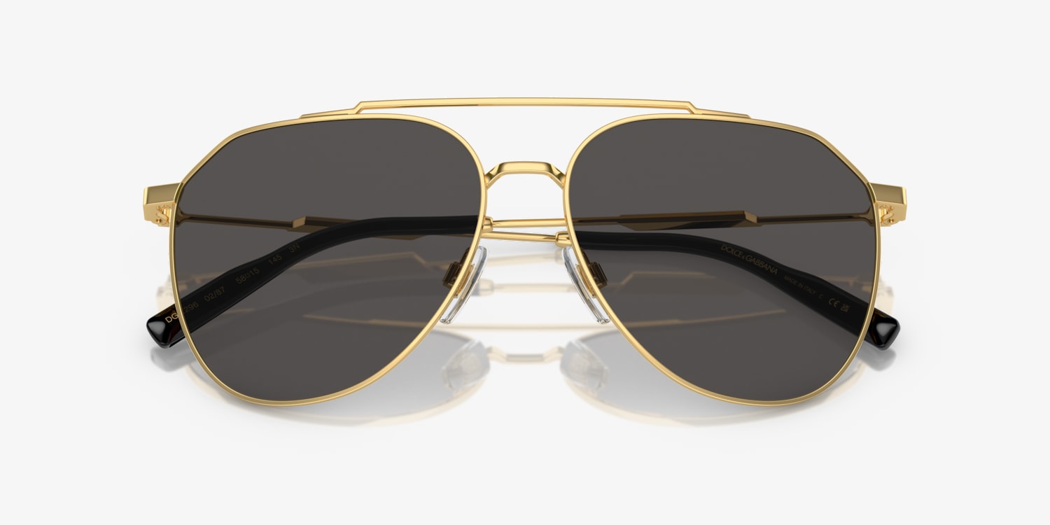Dolce&Gabbana DG4403F 58 Dark Grey & Black Sunglasses