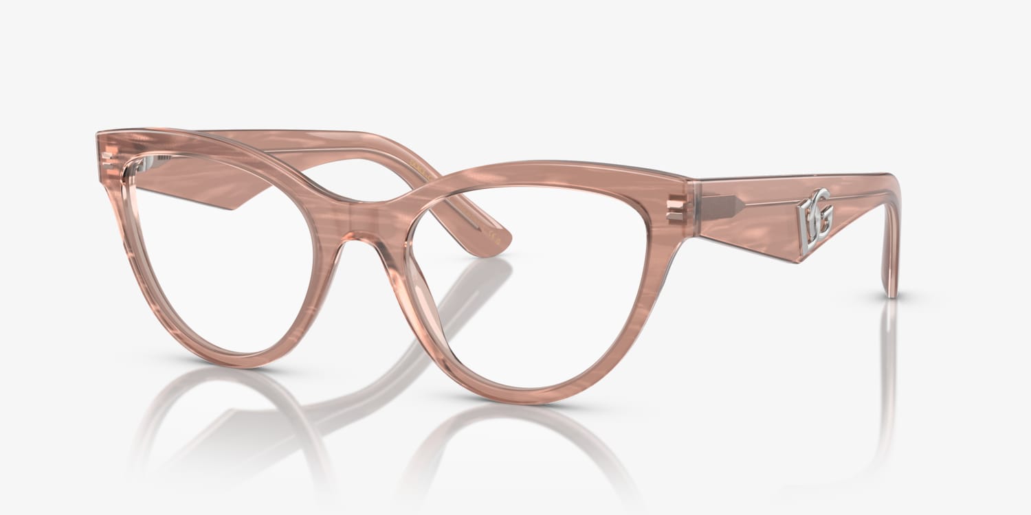 【24SS NEW】DOLCE & GABBANA/ フリルネック シースルートップス Dolce & Gabbana DG3372 Eyeglasses | LensCrafters