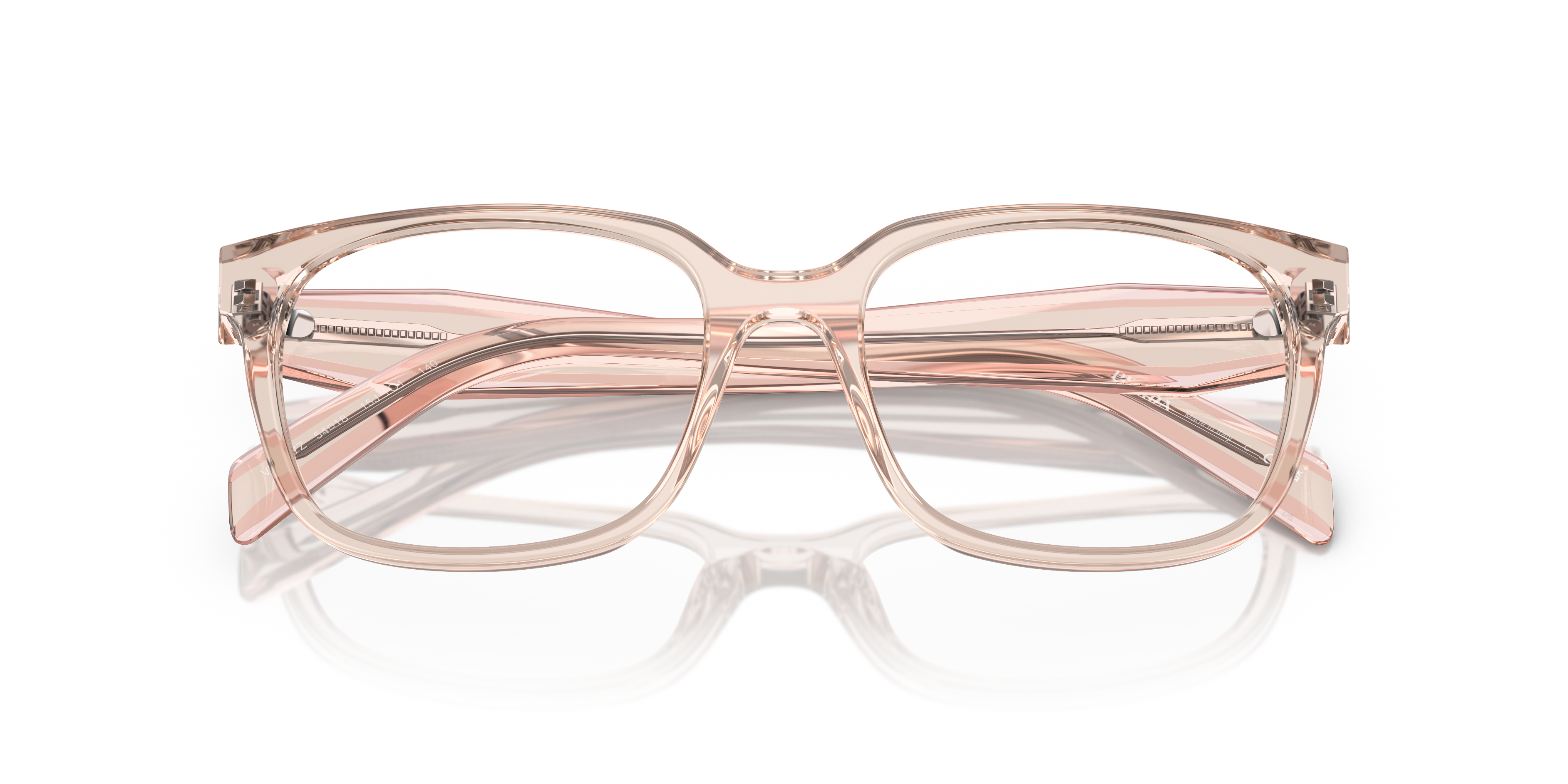 Prada Sunglasses Frames SPR 04L 7ZT-3M1 Shiny Pink Square Full Rim  57-16-135 | eBay