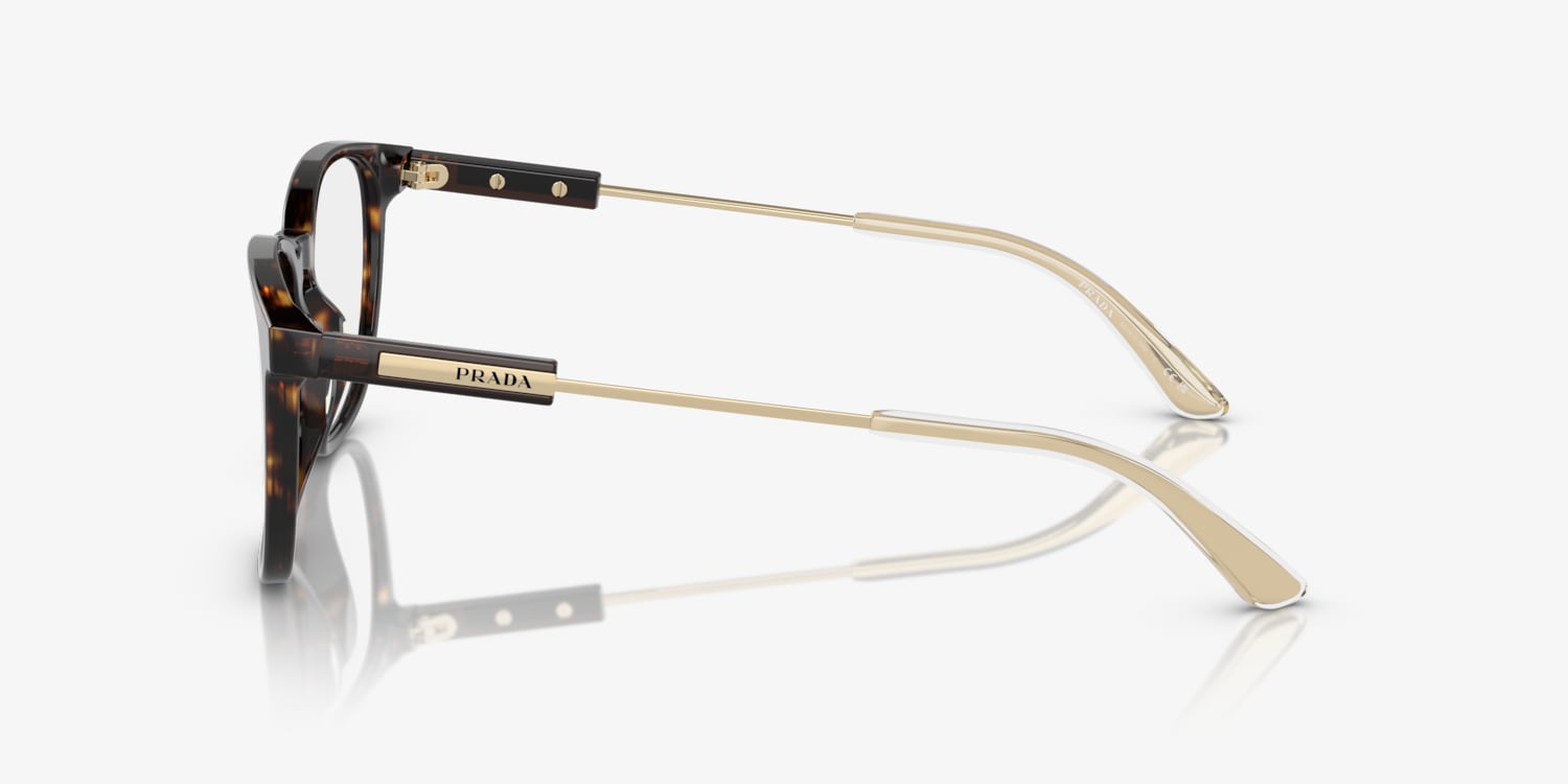メガネ PRADA Woman Optical frames Brown A07V 16N1O1 Prada PR A16V Eyeglasses | LensCrafters