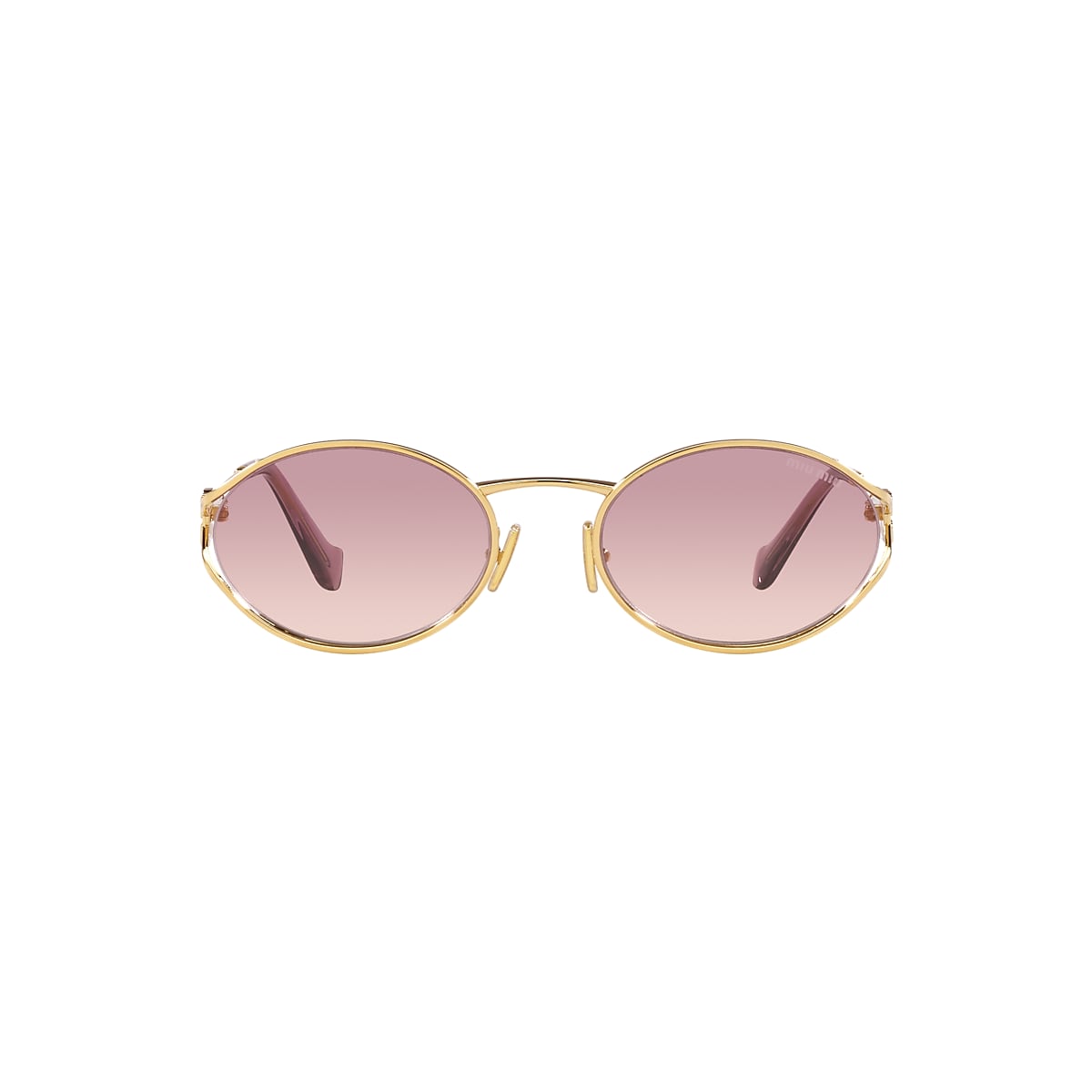 エッジが効いた【MiuMiu】オーバル サングラス MU 52YS 5AK06S Miu Miu MU 52YS 5AK06S Sunglasses - US
