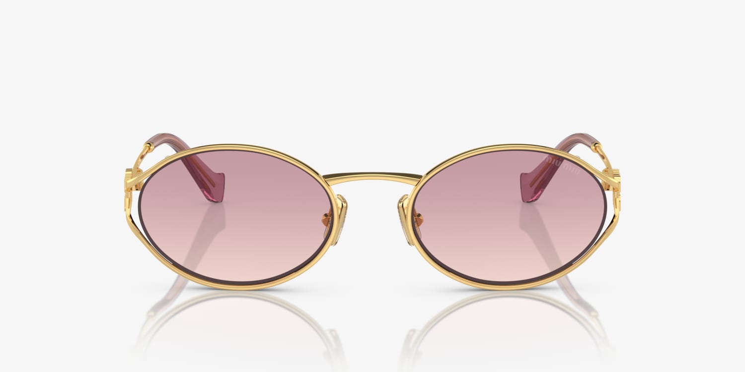 MIU MIU オハルフレムサンクラス MU52YS 5AK06S Miu Miu MU 52YS Sunglasses | LensCrafters