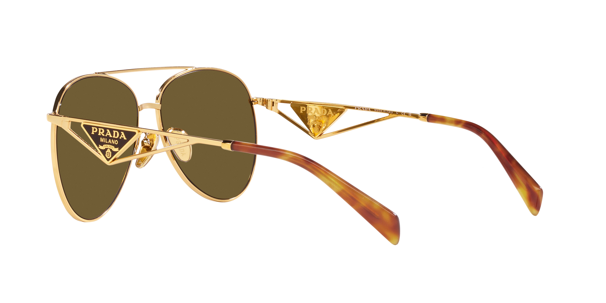 PRADA – ROUND METAL '0PR 56ZS' SUNGLASSES /Pale gold – la boutique eyewear