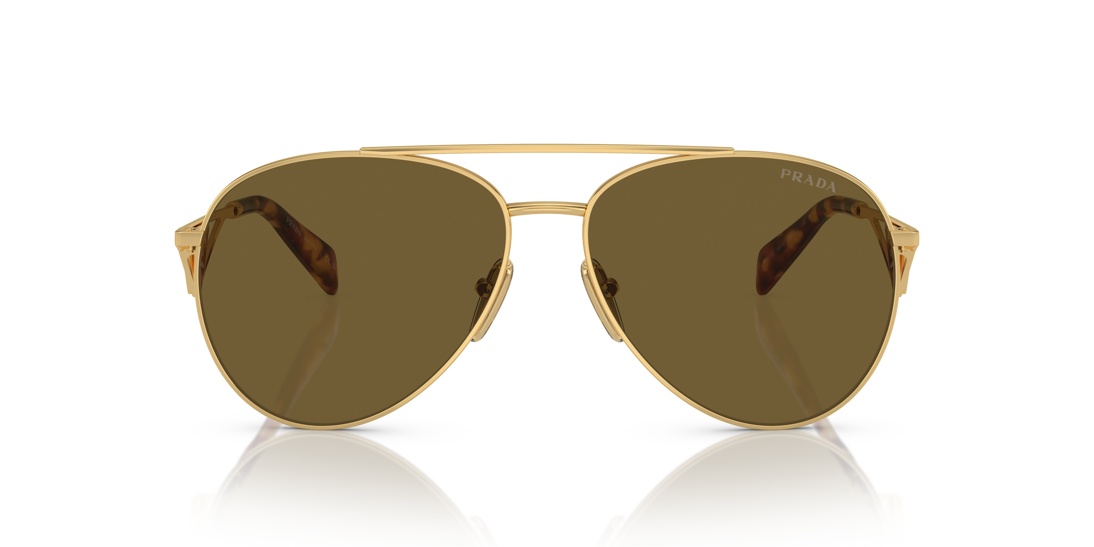 Prada Polished Gold SPR 54T Finish Frame Aviators Unisex Sunglasses For  Sale at 1stDibs | prada spr 54g, prada sunglasses gold frame, aviator prada  sunglasses