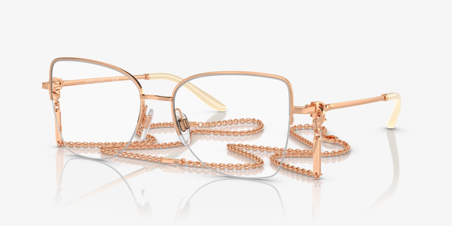 Ralph Lauren Women Eyeglasses Rose Gold Size: 56