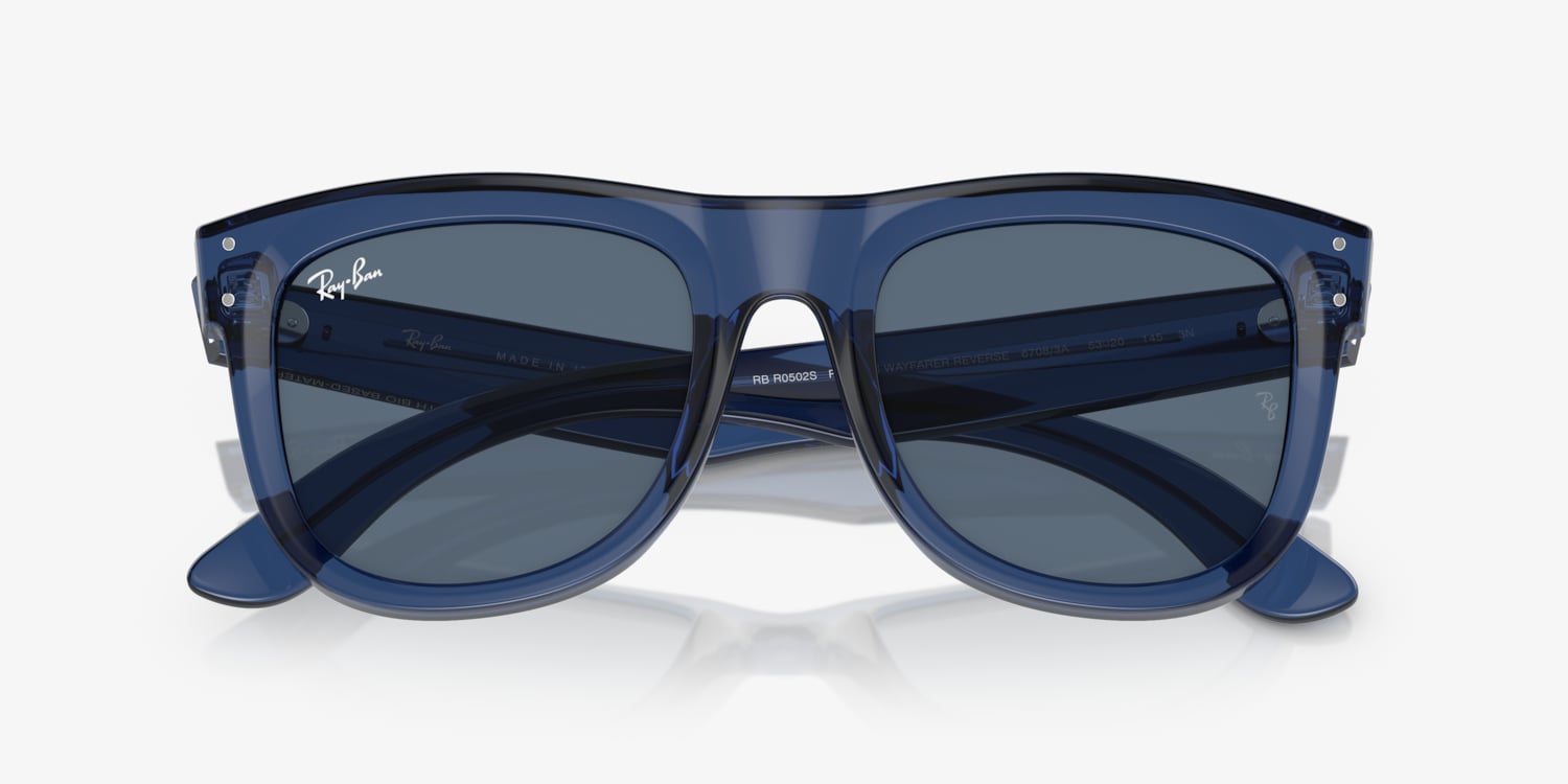 Dark blue ray bans best sale