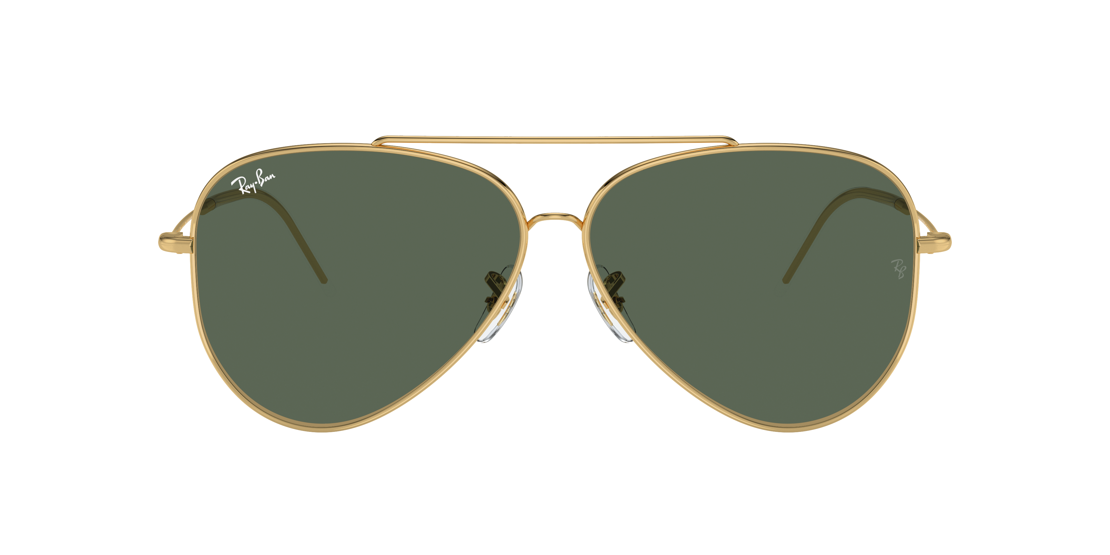 Ray-Ban RB3548 Medium (Size-54) Gold Green Unisex 001 Sunglasses