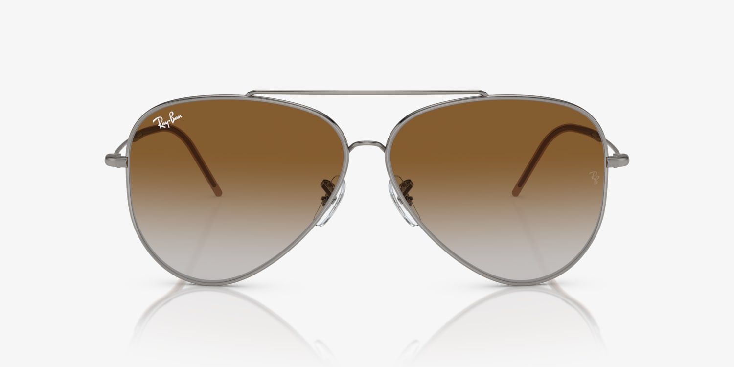 Ray-Ban Gunmetal Aviator Reverse Sunglasses