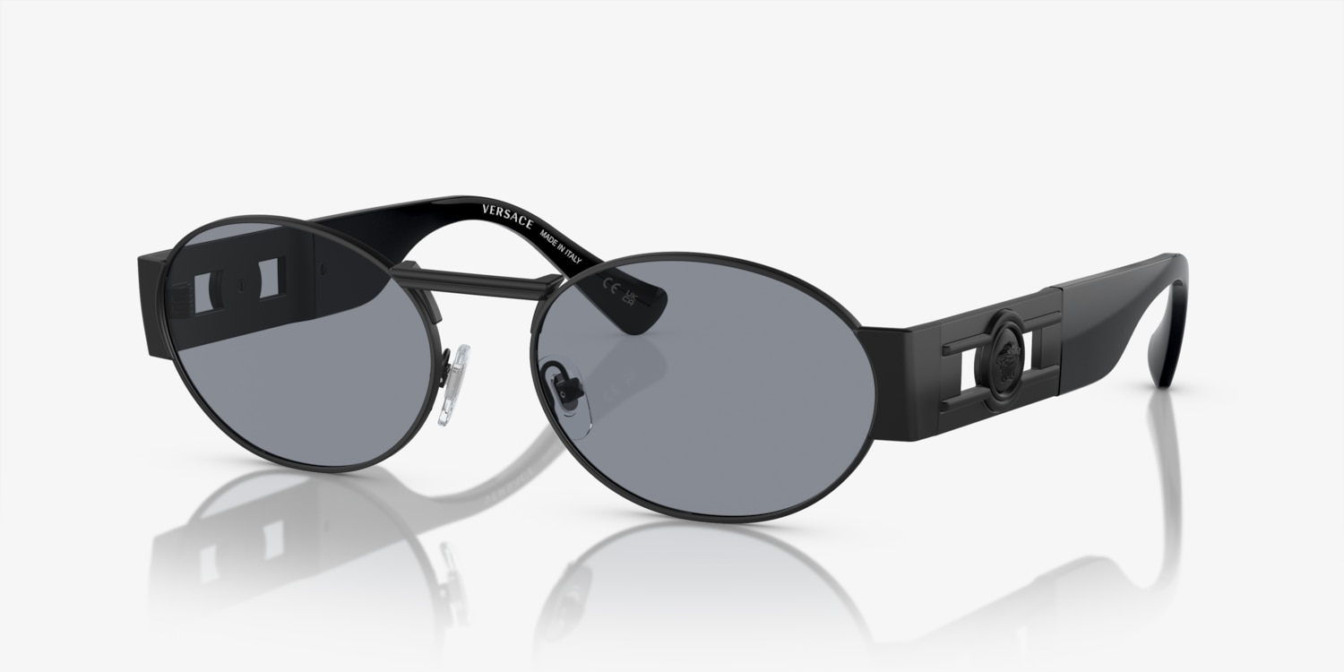 【関税&送料込み】Versace Set Of 2 Black Stretch Cotton 'M Versace VE2264 Sunglasses | LensCrafters