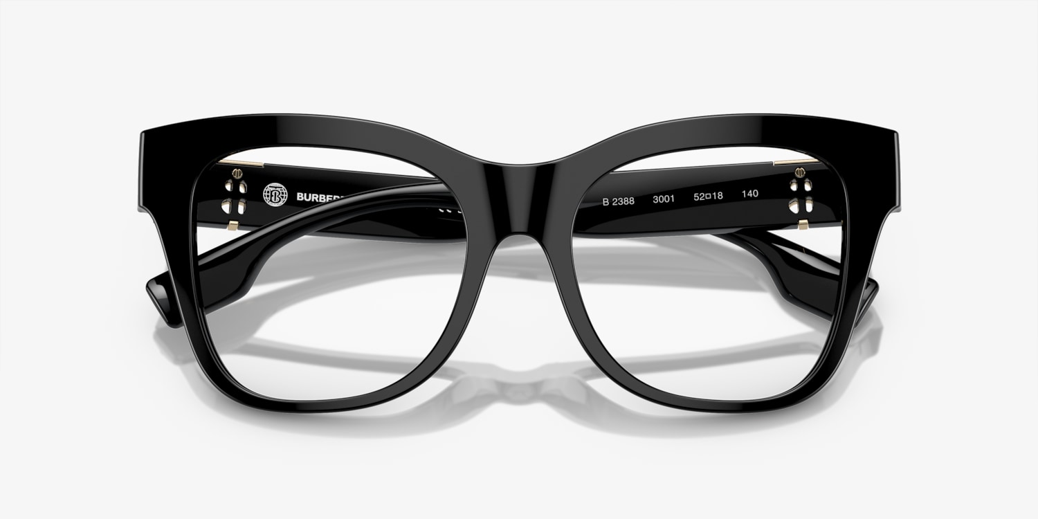 Burberry black frame glasses on sale