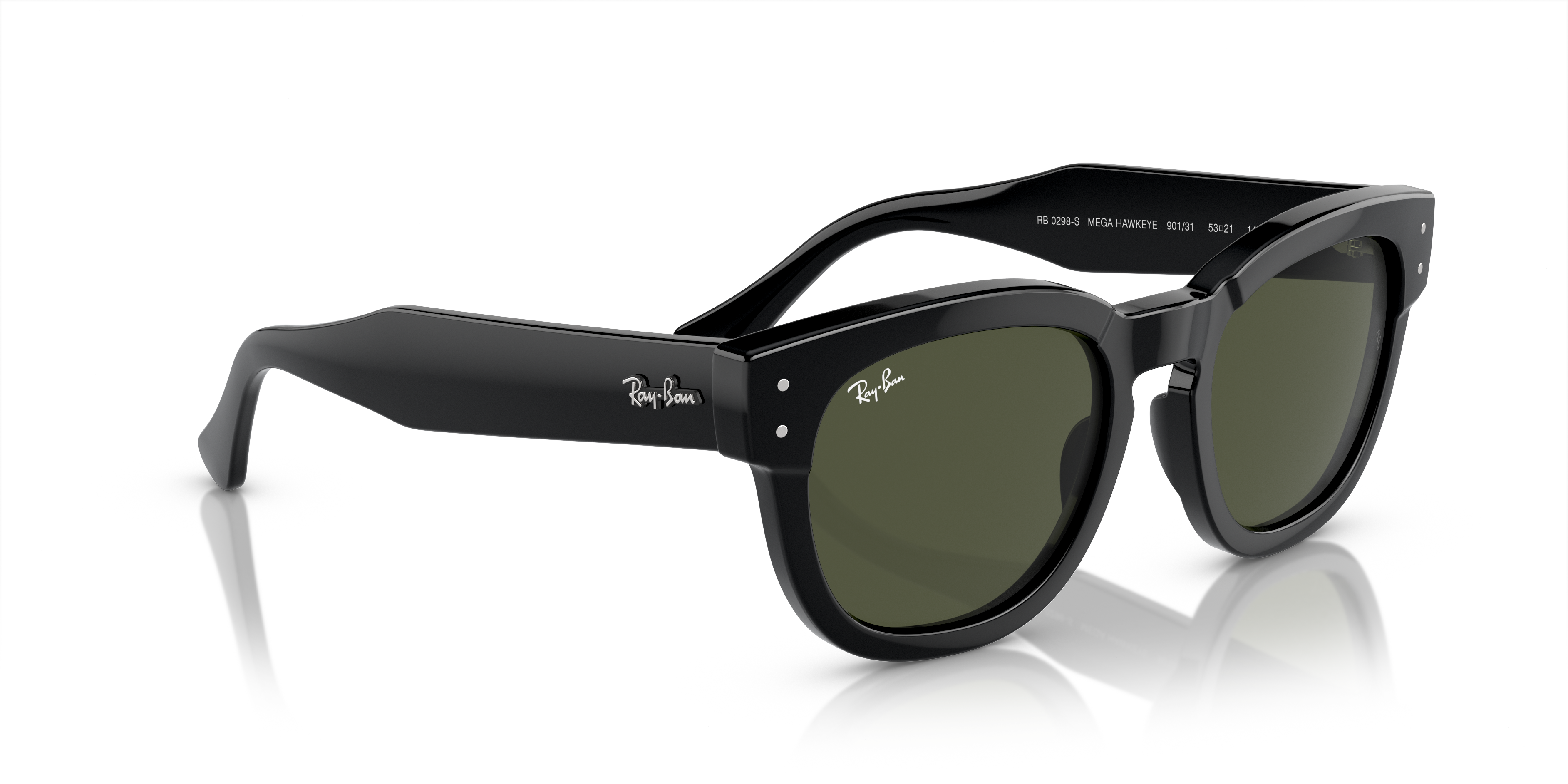 JS Hawk Black & Gold Polarized Sunglasses with Green Lenses | Jack Stegeman