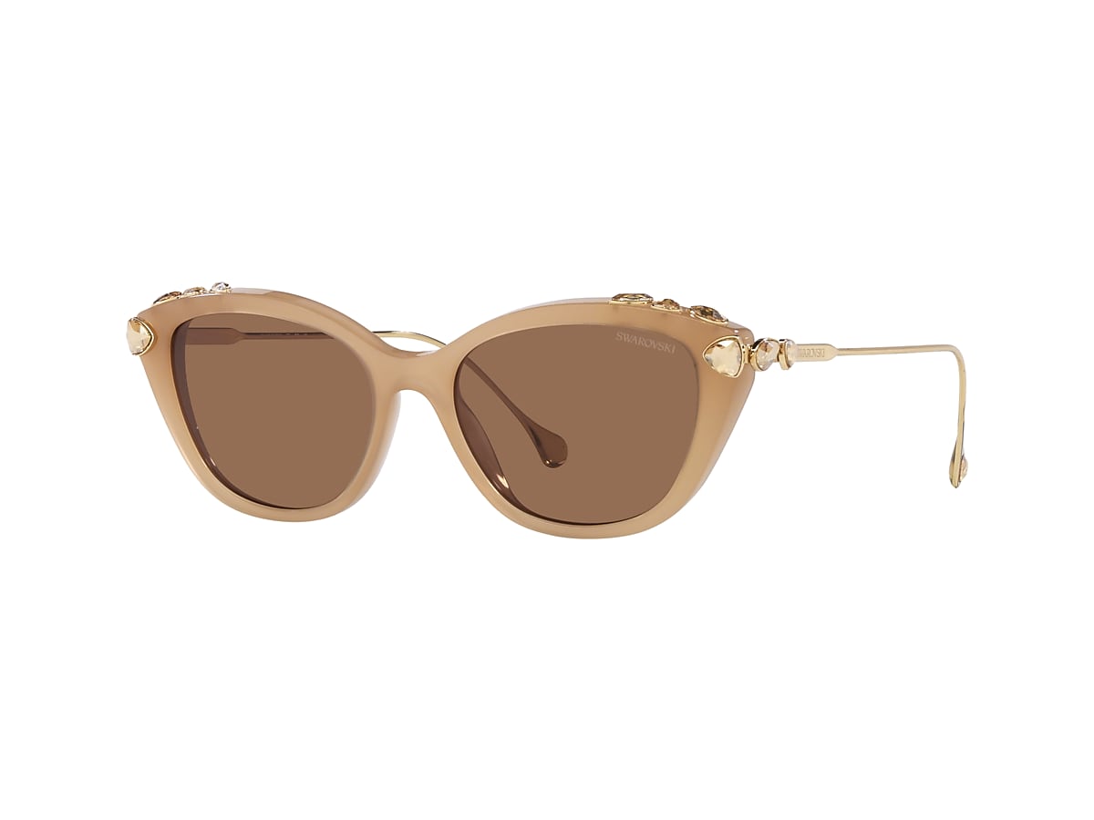 Swarovski Brown Cat Eye Sunglasses for Women