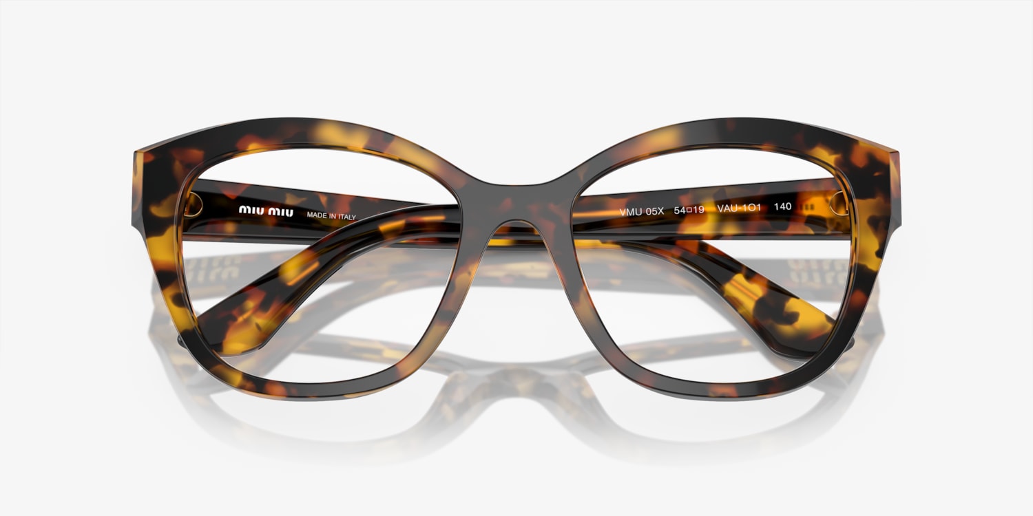 MIU MIU スクエアフレムメカネ MU05XV 15Z1O1 Miu Miu MU 05XV Eyeglasses | LensCrafters