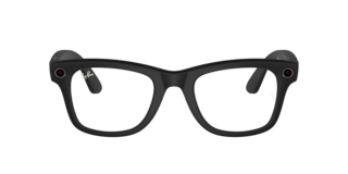 RAY-BAN, META WAYFARER Sunglasses in Black and Clear , rayban