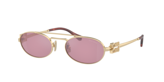 miu miu★SALE★5BD254 Miu Miu Women's MU 52YS54-X 54mm Oval Mirrored Sunglasses