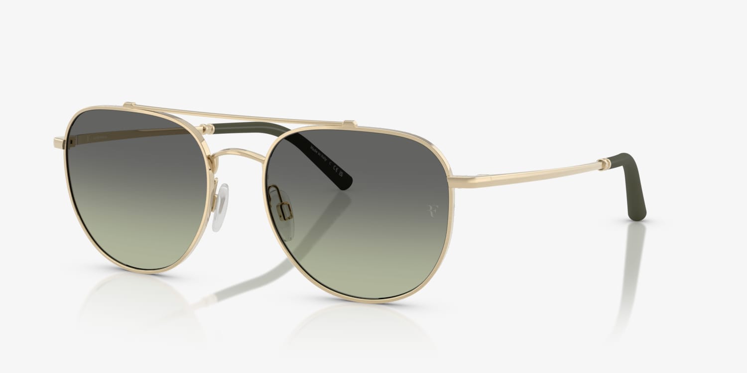 Oliver Peoples R 10 Sunglasses 52452A Brushed Gold