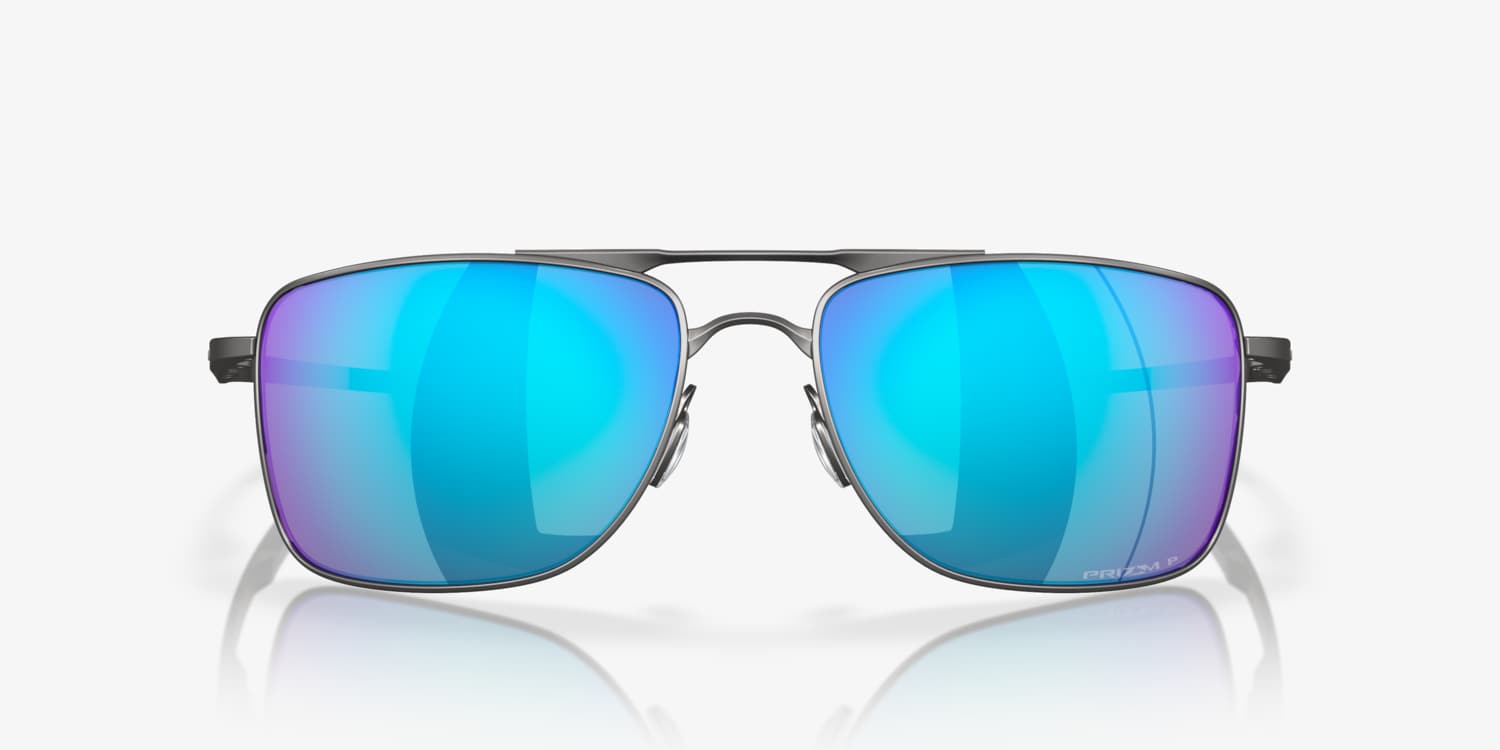 Oakley Gauge 8 Sunglasses - Matte Gunmetal/Prizm Sapphire Polarized