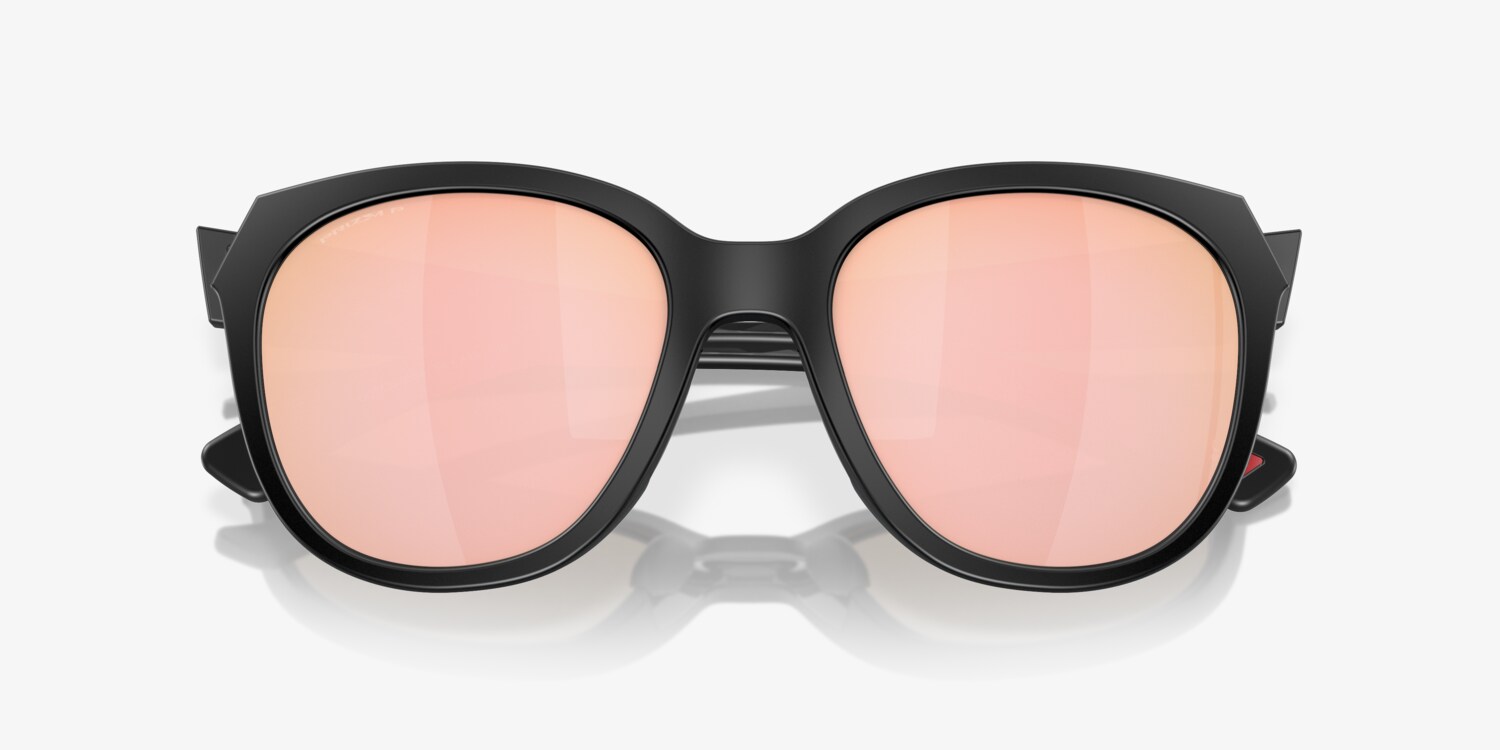 Oakley Low Key Women's Sport hot Sunglasses - Black Matte Frame / Prizm Rose Gold Polarized Lens