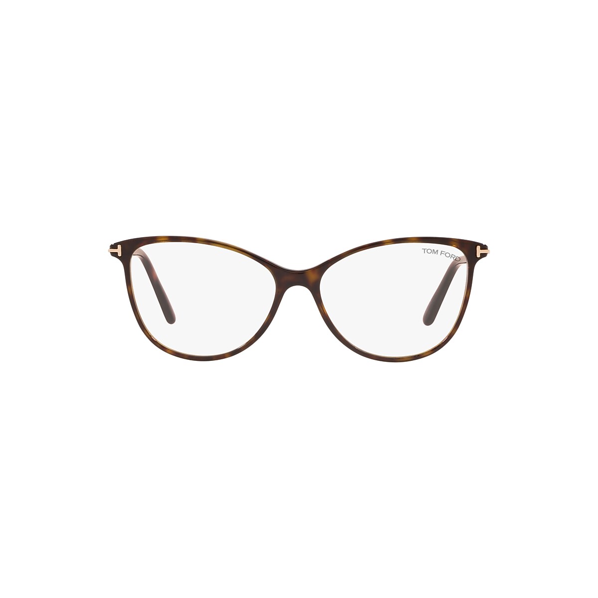 TOMFORD キャットアイクラス FT5616B 052 Tom Ford FT5616-B Optical Frame 052 Shiny Dark Havana - eye