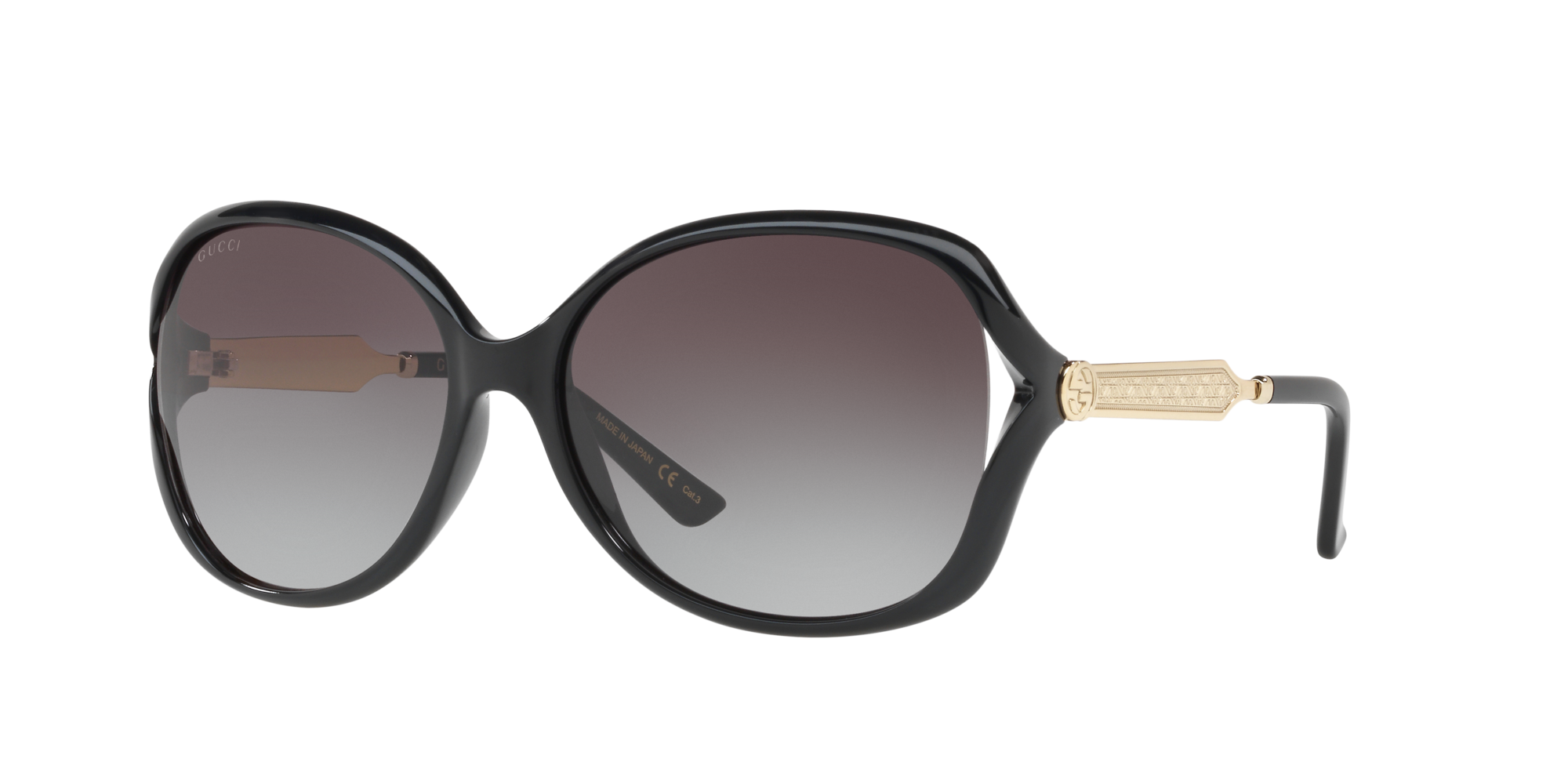 Gucci Eyewear | Cat-eye Acetate And Silver-tone Sunglasses | Black | One  size | MILANSTYLE.COM