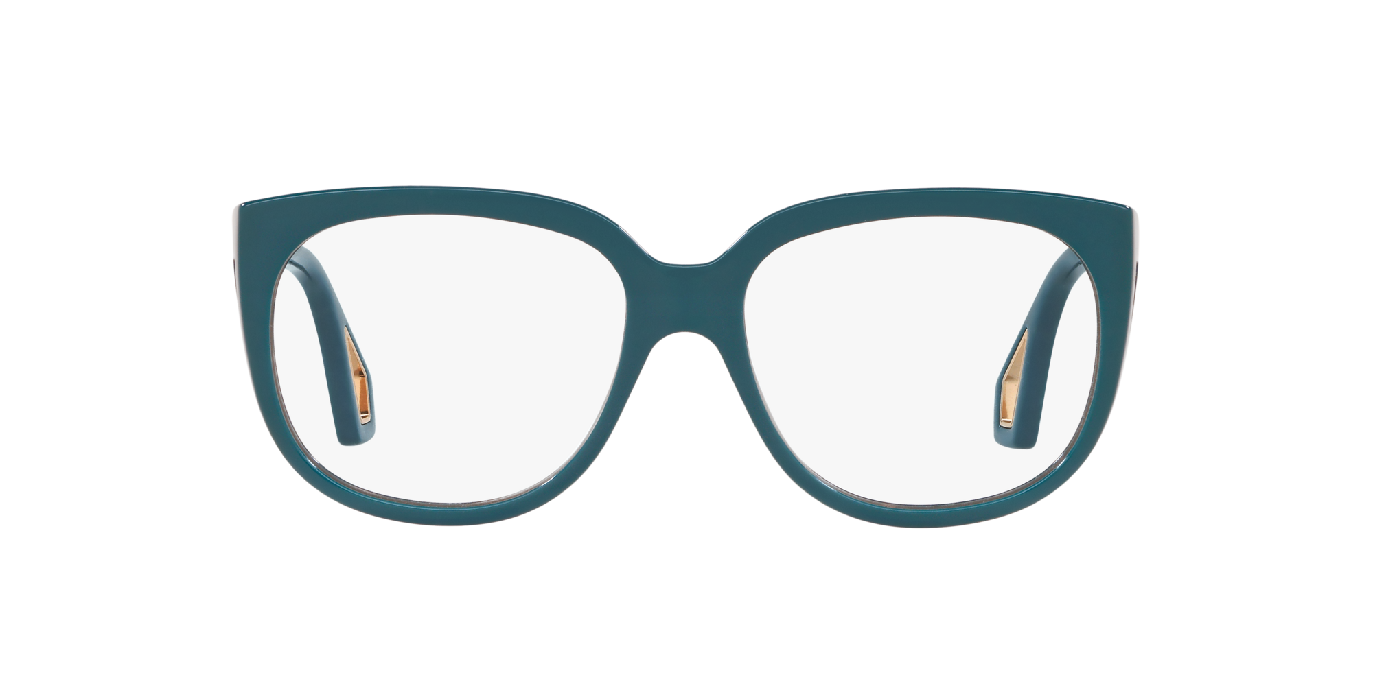 Shop Gucci Blue Rectangle Eyeglasses at 