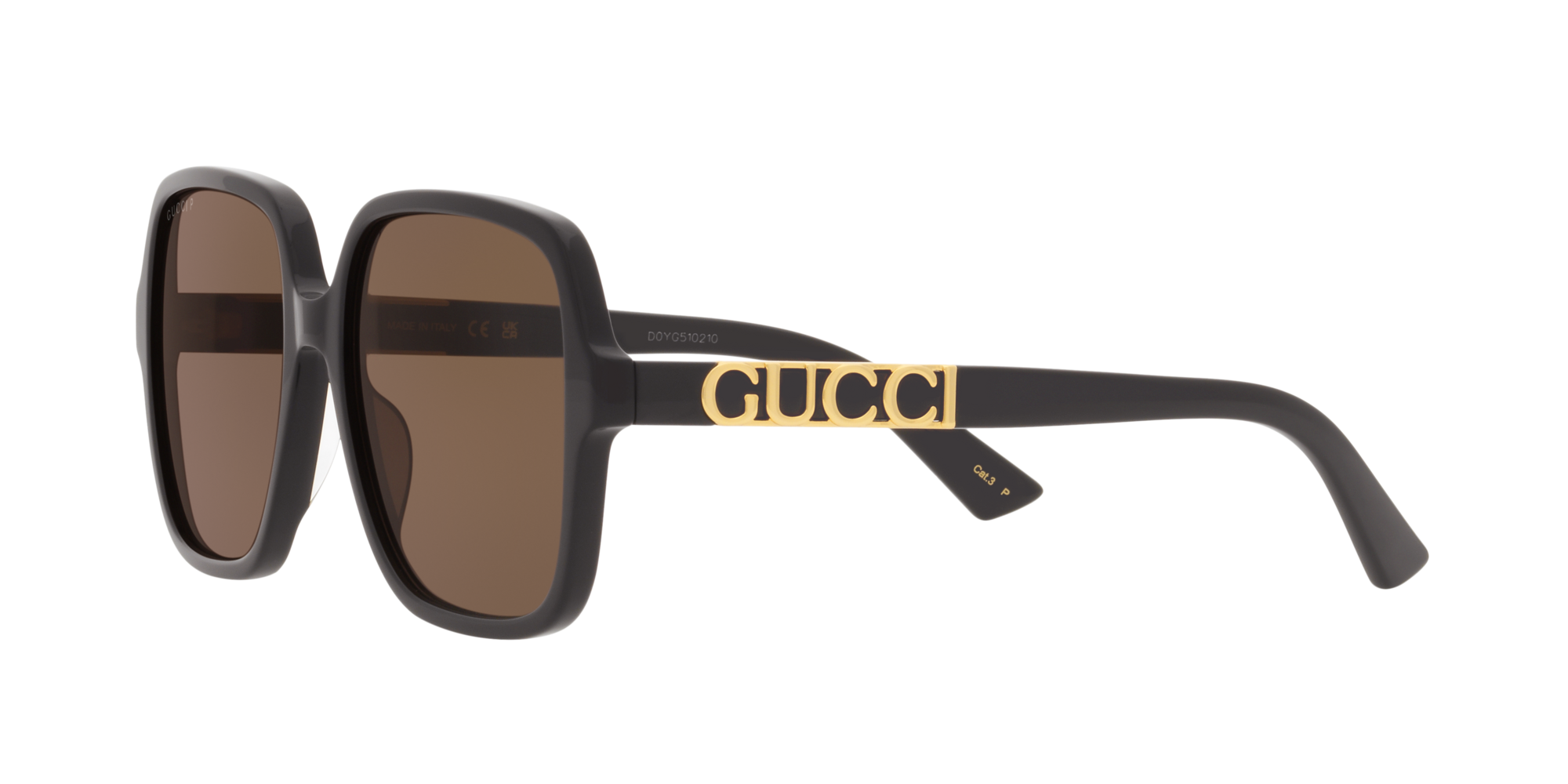 Gucci GG0207S 007 Black Star DIVA Gray Polarized Sunglasses Sonnenbrille  Size 51 | eBay