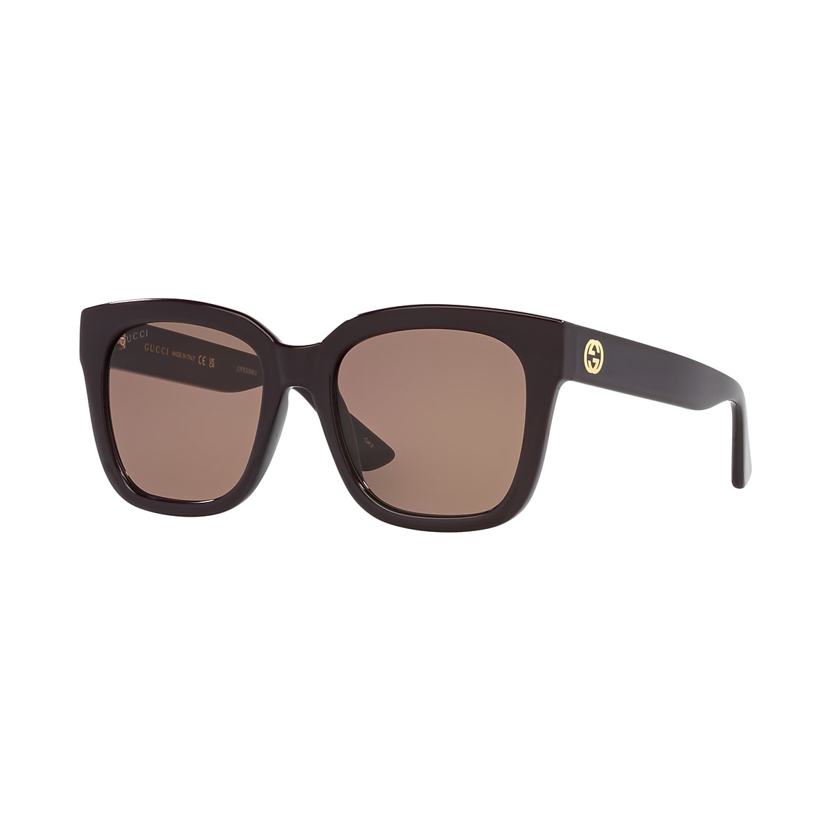 サングラス Gucci Polarized Sunglasses GG1338S 002 Rectangular Gucci GG1338S Sunglasses | LensCrafters