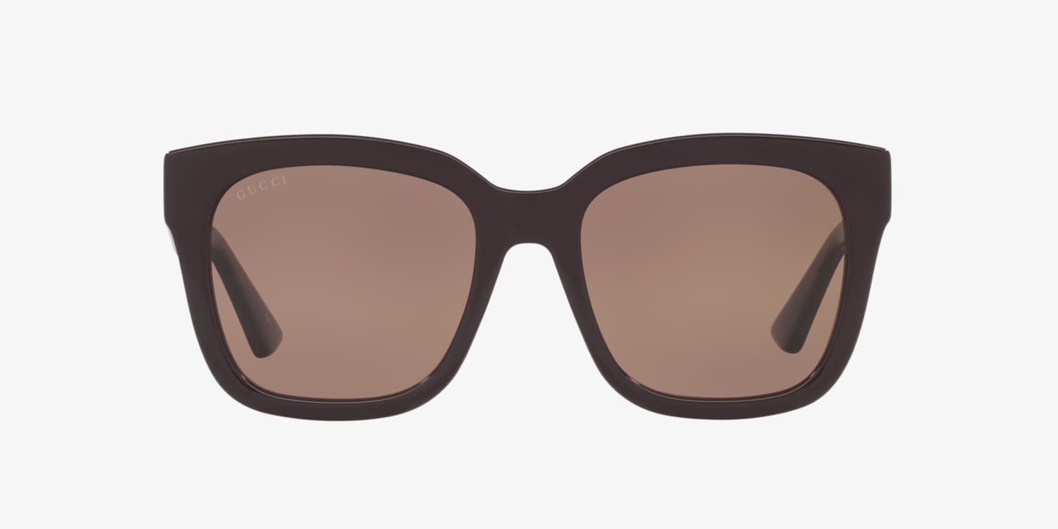 サングラス GUCCI Gucci - GG1338S - 006 black pink grey Gucci GG1338S Sunglasses | LensCrafters