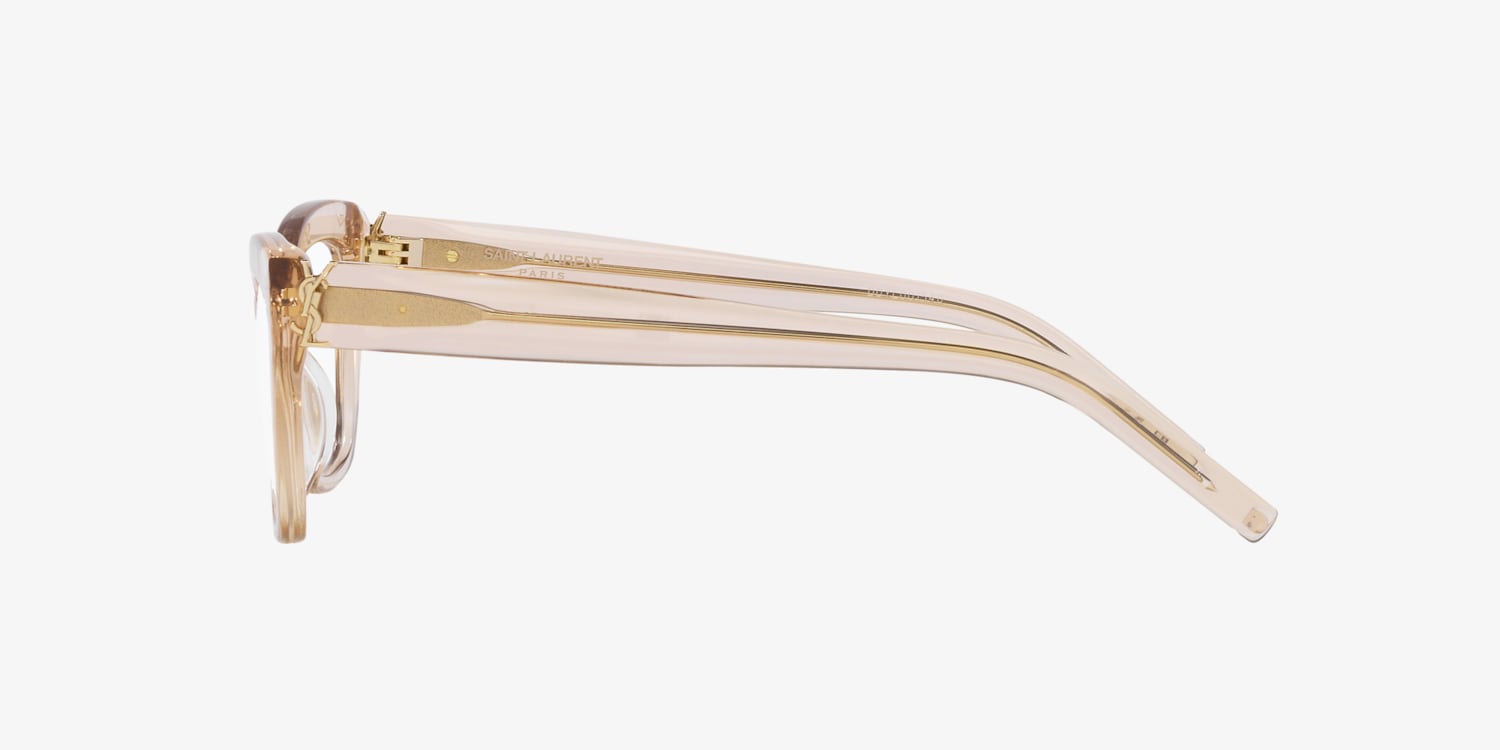 メガネ SAINT LAURENT Woman Optical frames Beige SL717SLIM 004 Saint Laurent SL 717 SLIM Eyeglasses 004 Transparent Cream