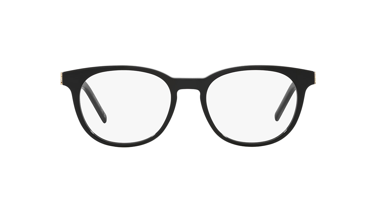 SAINT LAURENT スクエアフレムメカネ SLM124OPT 002 Saint Laurent™ SL M124 OPT Wayfarer Eyeglasses | EyeOns.com