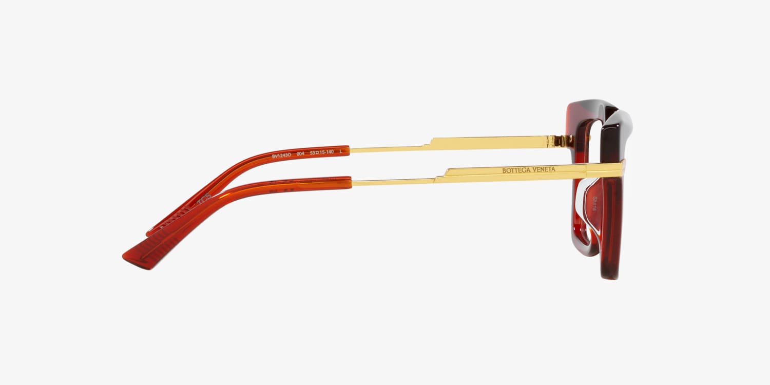 BOTTEGA VENETA スクエアフレムメカネ BV1243O 004 Bottega Veneta BV1243O Eyeglasses | LensCrafters