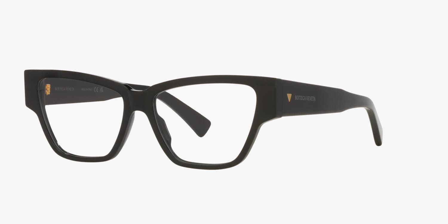 メガネ BOTTEGA VENETA Woman Optical frames Black BV1288O 001 Bottega Veneta BV1288O Eyeglasses | LensCrafters