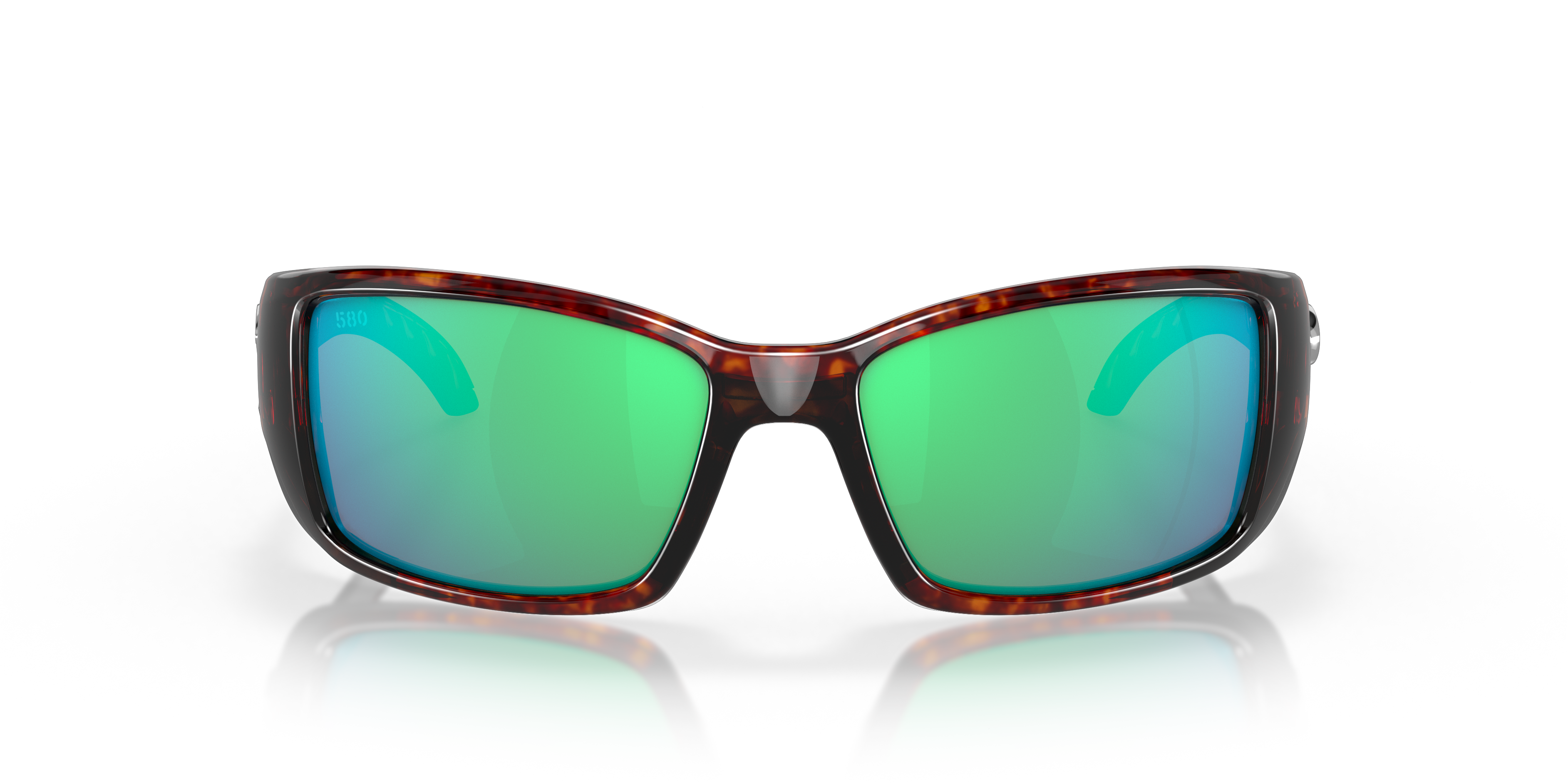 Costa Del Mar 6S9078 Blackfin Pro black frame with grey silver mirrored  580g lenses. Lenses provide 100% UV protection.